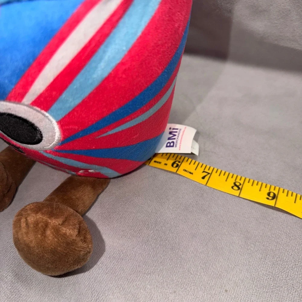 BMI Merchandise Brain Freeze Slushie‎ Plush Pink Blue Swirl Stuffed Toy 11in